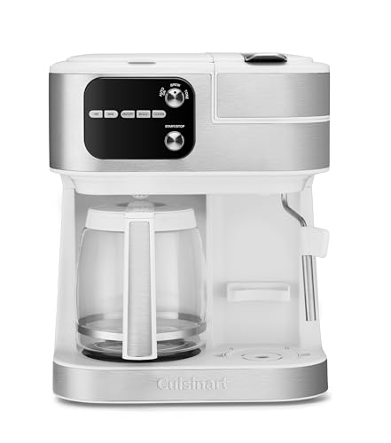 Cuisinart 4-in-1 Barista 12-Cup Programmable Coffee Maker, White - Bellso